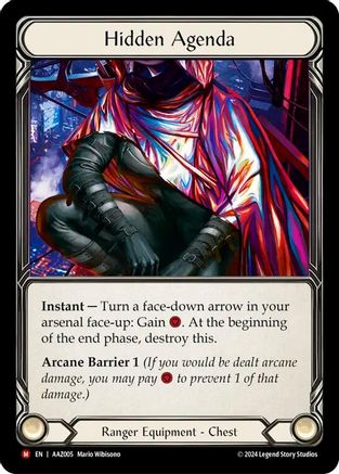 Hidden Agenda (Purple) (AAZ005) [Armory Deck: Azalea] Rainbow Foil - Deck Out Gaming