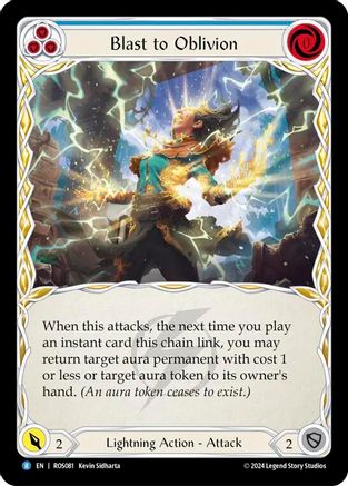 Blast to Oblivion (Blue) (ROS081) [Rosetta] - Deck Out Gaming