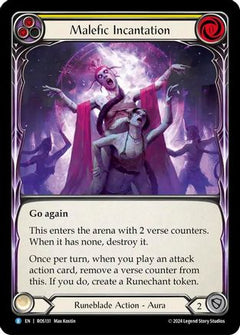 Malefic Incantation (Yellow) (ROS131) [Rosetta] Rainbow Foil - Deck Out Gaming