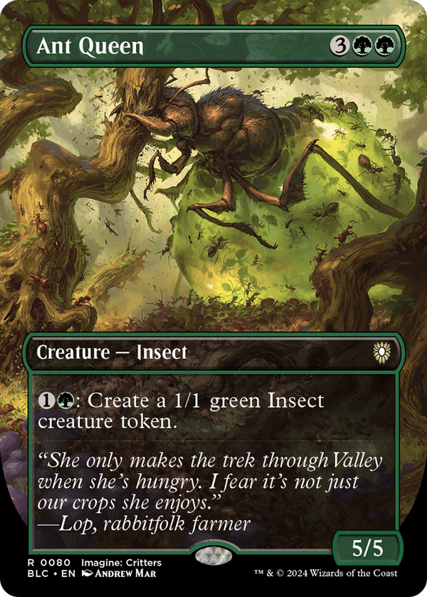 Ant Queen (Borderless) (80) [Bloomburrow Commander] foil - Deck Out Gaming