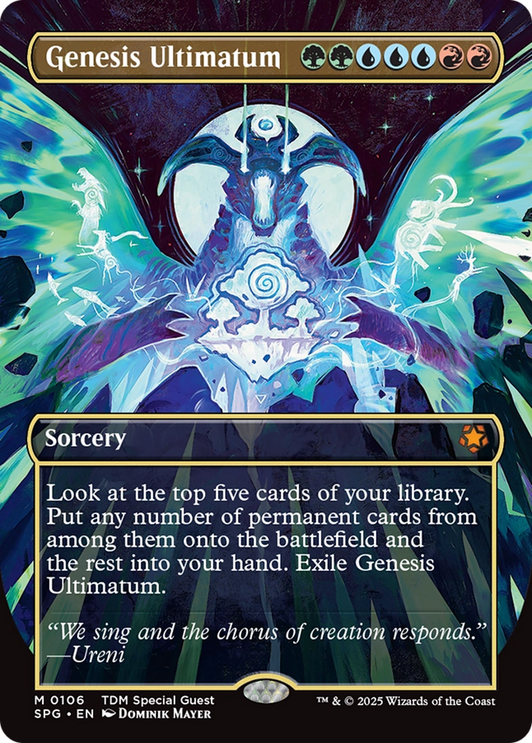 Genesis Ultimatum (Borderless) (106) [Special Guests] foil - Deck Out Gaming