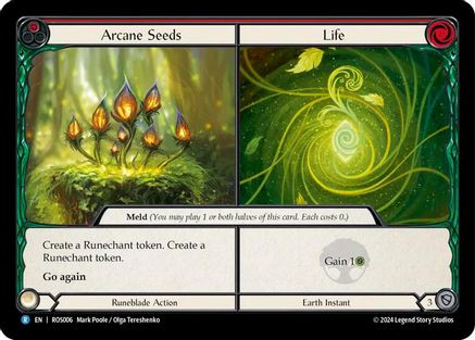 Arcane Seeds // Life (ROS006) [Rosetta] Rainbow Foil - Deck Out Gaming