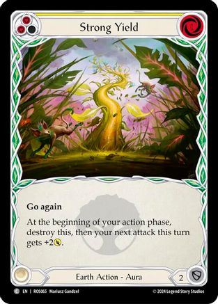 Strong Yield (Yellow) (ROS065) [Rosetta] Rainbow Foil - Deck Out Gaming