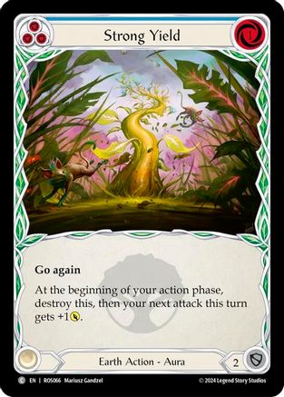 Strong Yield (Blue) (ROS066) [Rosetta] Rainbow Foil - Deck Out Gaming