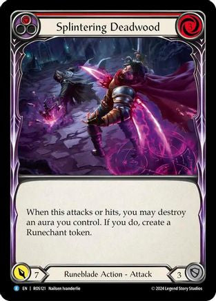 Splintering Deadwood (Red) (ROS121) [Rosetta] Rainbow Foil - Deck Out Gaming