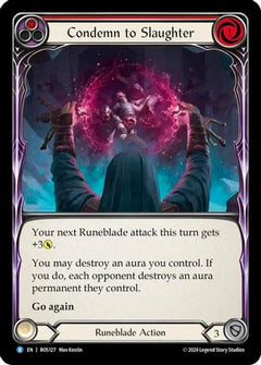 Condemn to Slaughter (Red) (ROS127) [Rosetta] Rainbow Foil - Deck Out Gaming