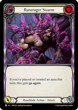 Runerager Swarm (Yellow) (ROS150) [Rosetta] Rainbow Foil - Deck Out Gaming