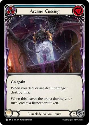 Arcane Cussing (Blue) (ROS154) [Rosetta] - Deck Out Gaming