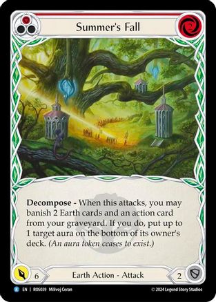 Summer's Fall (Red) (ROS039) [Rosetta] - Deck Out Gaming