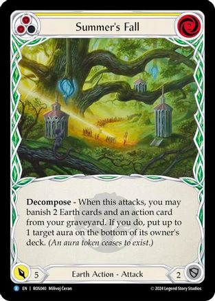 Summer's Fall (Yellow) (ROS040) [Rosetta] - Deck Out Gaming