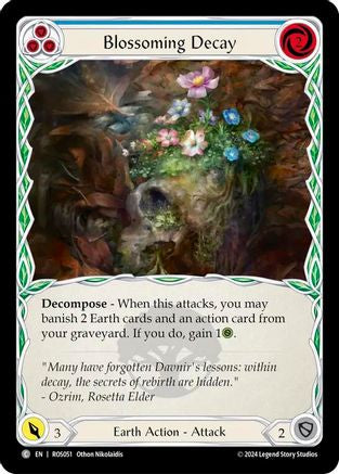 Blossoming Decay (Blue) (ROS051) [Rosetta] Rainbow Foil - Deck Out Gaming