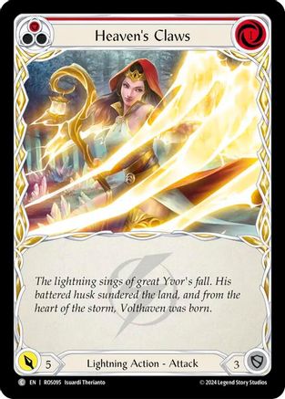 Heaven's Claws (Red) (ROS095) [Rosetta] - Deck Out Gaming