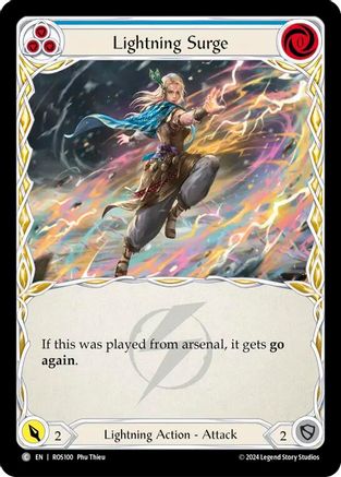 Lightning Surge (Blue) (ROS100) [Rosetta] - Deck Out Gaming