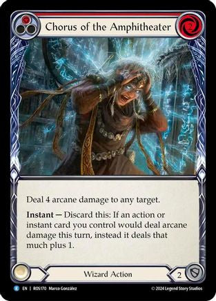 Chorus of the Amphitheater (Red) (ROS170) [Rosetta] Rainbow Foil - Deck Out Gaming