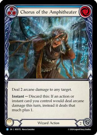 Chorus of the Amphitheater (Blue) (ROS172) [Rosetta] Rainbow Foil - Deck Out Gaming