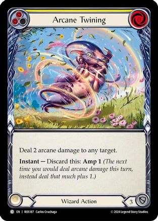 Arcane Twining (Yellow) (ROS187) [Rosetta] Rainbow Foil - Deck Out Gaming
