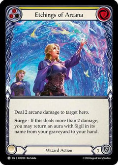 Etchings of Arcana (Yellow) (ROS190) [Rosetta] Rainbow Foil - Deck Out Gaming