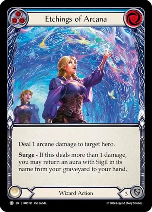 Etchings of Arcana (Blue) (ROS191) [Rosetta] - Deck Out Gaming