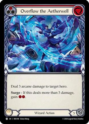 Overflow the Aetherwell (Red) (ROS198) [Rosetta] Rainbow Foil - Deck Out Gaming