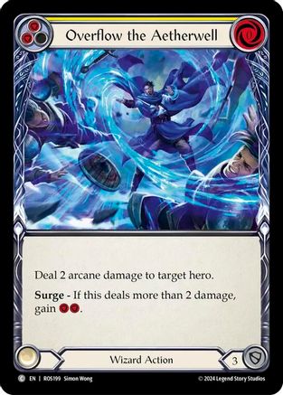 Overflow the Aetherwell (Yellow) (ROS199) [Rosetta] Rainbow Foil - Deck Out Gaming