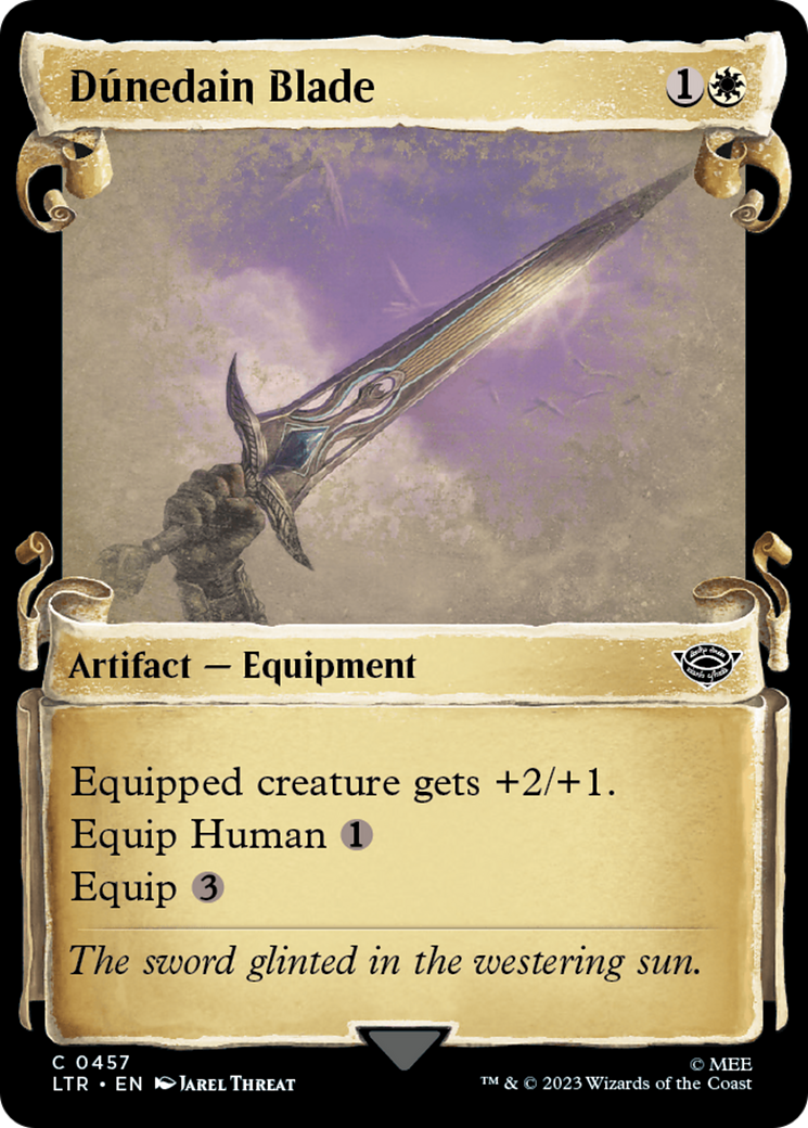Dunedain Blade (Showcase Scrolls) (457) [The Lord of the Rings: Tales of Middle-earth] foil - Deck Out Gaming