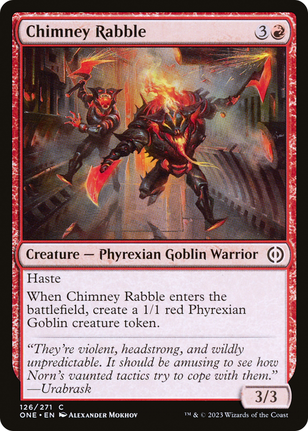Chimney Rabble (126) [Phyrexia: All Will Be One] foil - Deck Out Gaming