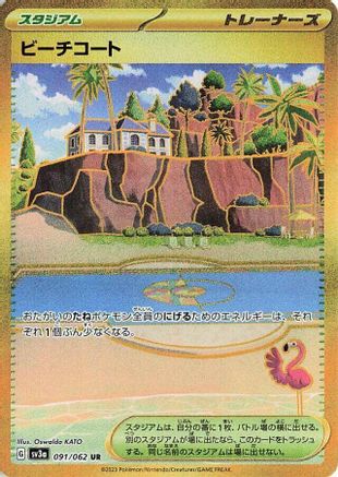 Beach Court (091/062) [SV3a: Raging Surf] Holofoil - Deck Out Gaming