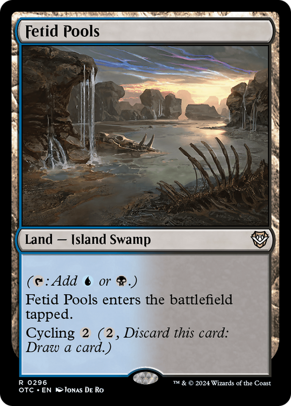 Fetid Pools (296) [Outlaws of Thunder Junction Commander] - Deck Out Gaming