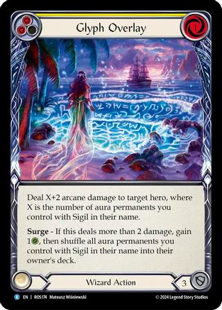 Glyph Overlay (Yellow) (ROS174) [Rosetta] - Deck Out Gaming