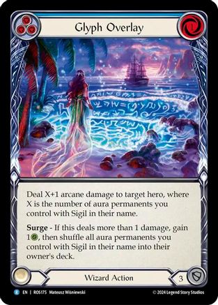 Glyph Overlay (Blue) (ROS175) [Rosetta] - Deck Out Gaming