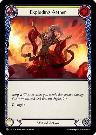 Exploding Aether (Yellow) (ROS193) [Rosetta] Rainbow Foil - Deck Out Gaming