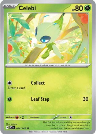 Celebi (4) [SV07: Stellar Crown] Reverse Holofoil - Deck Out Gaming