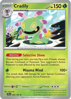 Cradily (6) [SV07: Stellar Crown] Holofoil - Deck Out Gaming