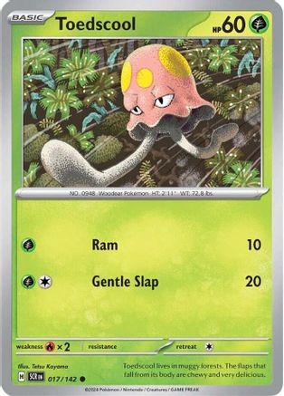 Toedscool (17) [SV07: Stellar Crown] Reverse Holofoil - Deck Out Gaming