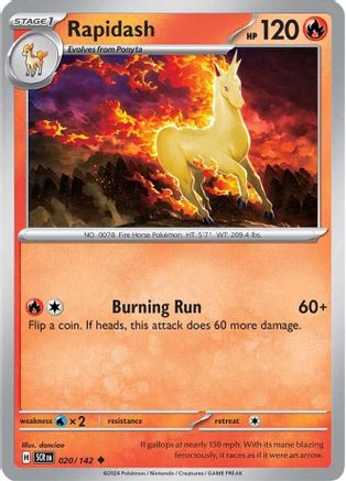 Rapidash (20) [SV07: Stellar Crown] Reverse Holofoil - Deck Out Gaming