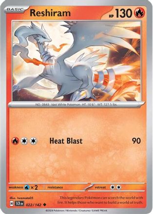 Reshiram (22) [SV07: Stellar Crown]