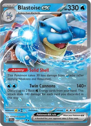 Blastoise ex (30) [SV07: Stellar Crown] Holofoil