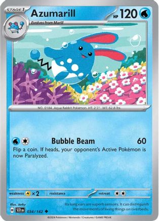 Azumarill (34) [SV07: Stellar Crown] Reverse Holofoil - Deck Out Gaming