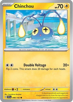 Chinchou (48) [SV07: Stellar Crown] Reverse Holofoil - Deck Out Gaming