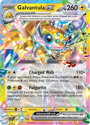 Galvantula ex - 051/142 (51) [SV07: Stellar Crown] Holofoil - Deck Out Gaming