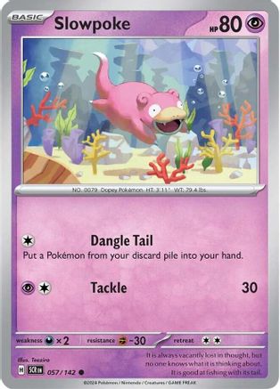Slowpoke (57) [SV07: Stellar Crown] Reverse Holofoil - Deck Out Gaming