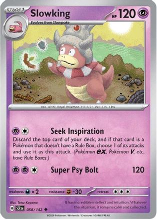 Slowking (58) [SV07: Stellar Crown] Reverse Holofoil