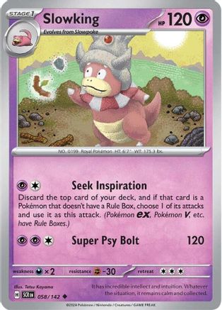 Slowking (58) [SV07: Stellar Crown] Reverse Holofoil - Deck Out Gaming