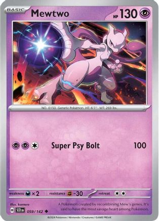 Mewtwo (59) [SV07: Stellar Crown] Reverse Holofoil