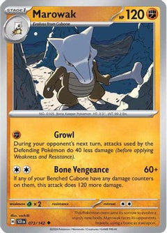 Marowak (73) [SV07: Stellar Crown] Reverse Holofoil - Deck Out Gaming
