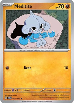 Meditite - 077/142 (77) [SV07: Stellar Crown] Reverse Holofoil - Deck Out Gaming
