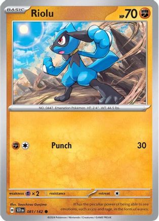 Riolu (81) [SV07: Stellar Crown] Reverse Holofoil - Deck Out Gaming