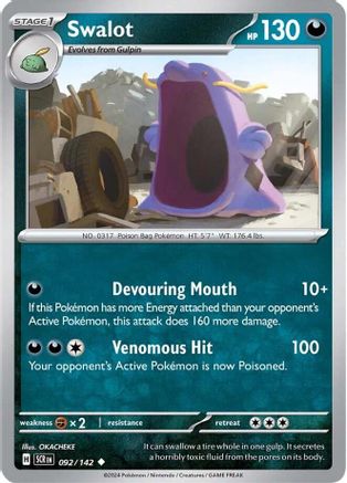 Swalot (92) [SV07: Stellar Crown] Reverse Holofoil - Deck Out Gaming
