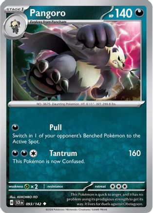 Pangoro (93) [SV07: Stellar Crown] Reverse Holofoil