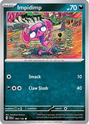 Impidimp (94) [SV07: Stellar Crown] Reverse Holofoil - Deck Out Gaming